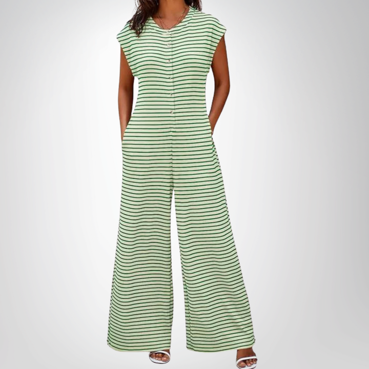 Keturah - Casual Striped Jumpsuit