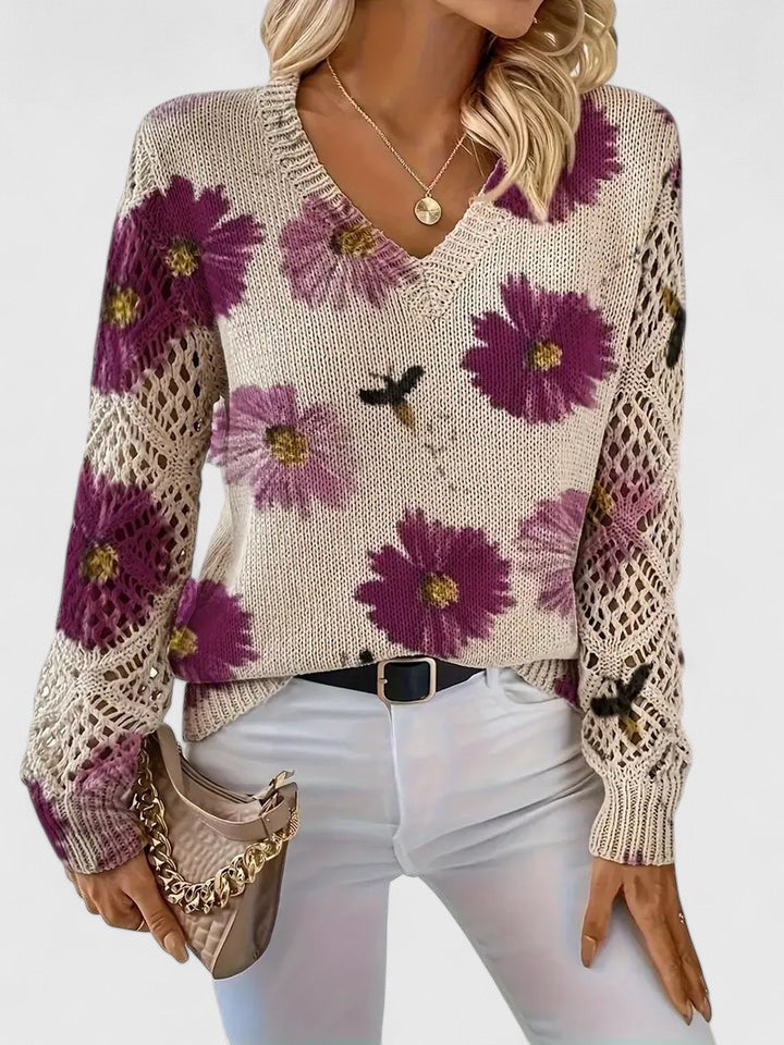 Sylvia - Floral Sweater