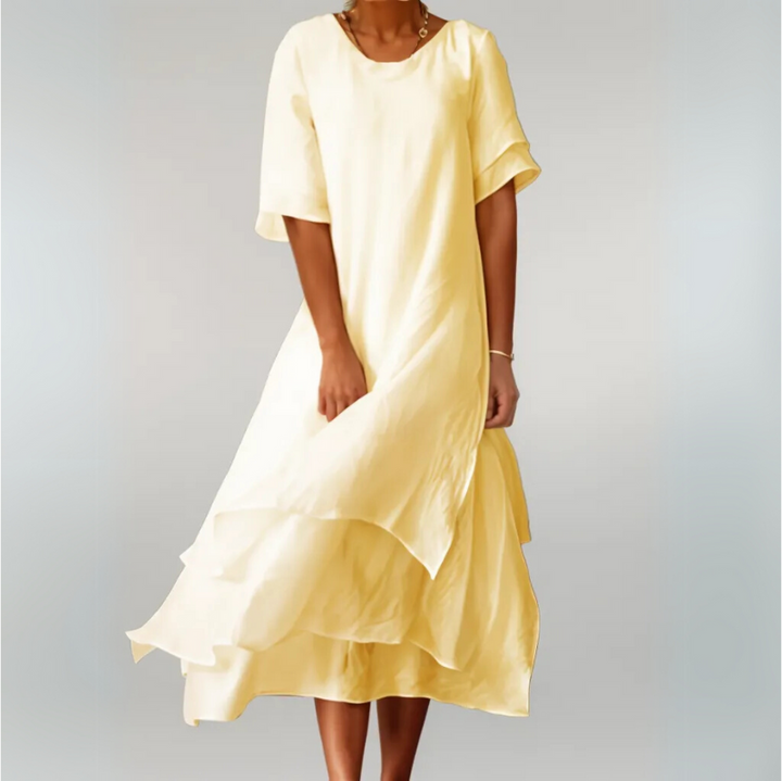Eloise - Elegant Cotton Long Dress