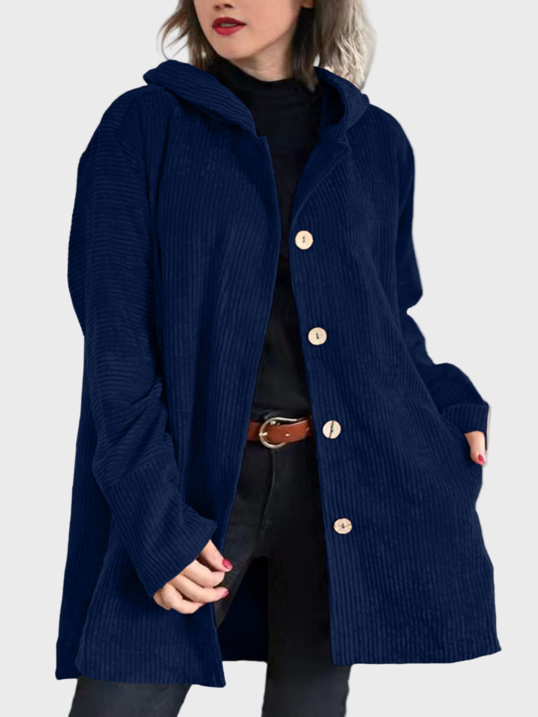 Indie - Corduroy Hooded Jacket