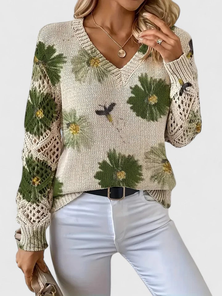 Sylvia - Floral Sweater