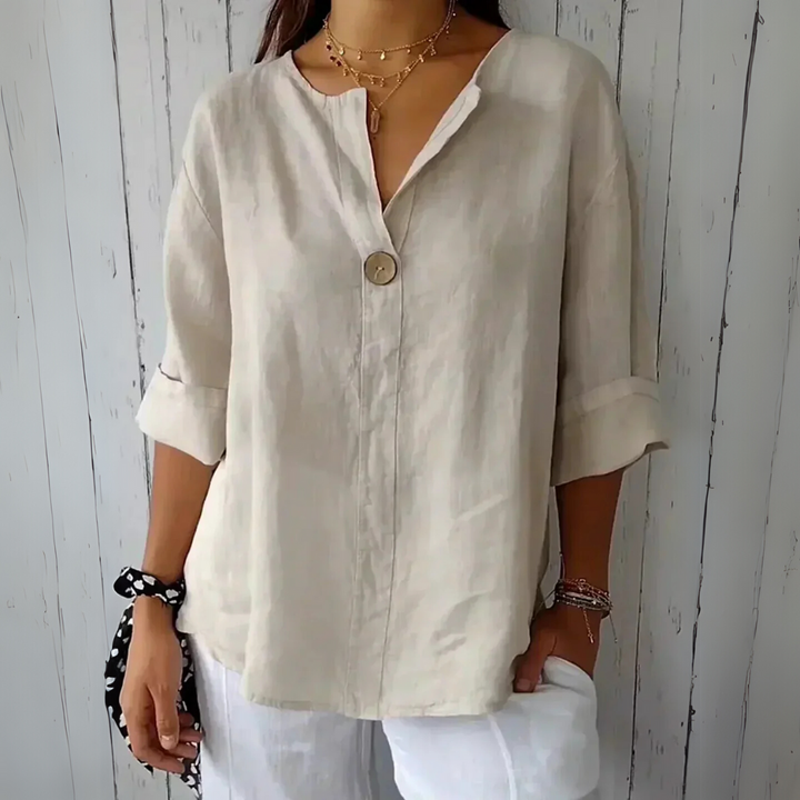 Jessa - Casual V-Neck Blouse