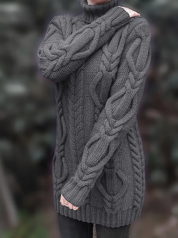 Narda - Cable Knitted Turtleneck