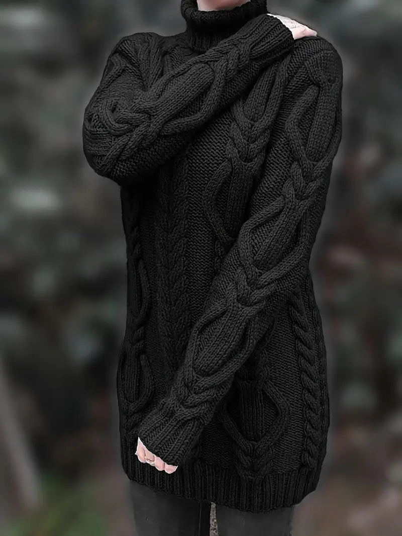 Narda - Cable Knitted Turtleneck