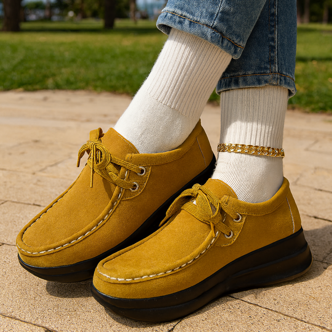 Paula – Lace Up Shoes With Non Slip Sole