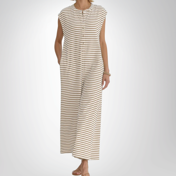 Keturah - Casual Striped Jumpsuit