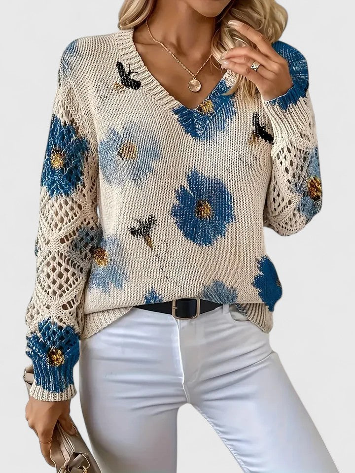 Sylvia - Floral Sweater