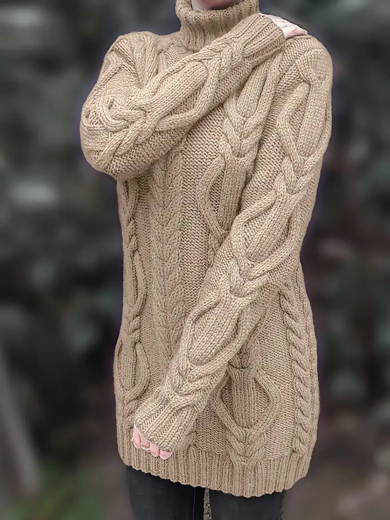 Narda - Cable Knitted Turtleneck