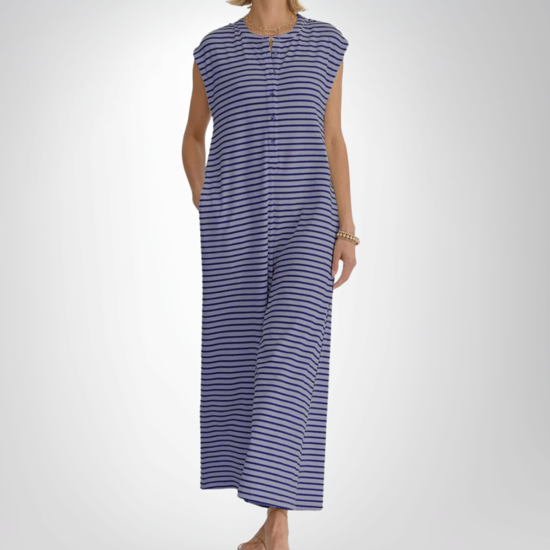 Keturah - Casual Striped Jumpsuit