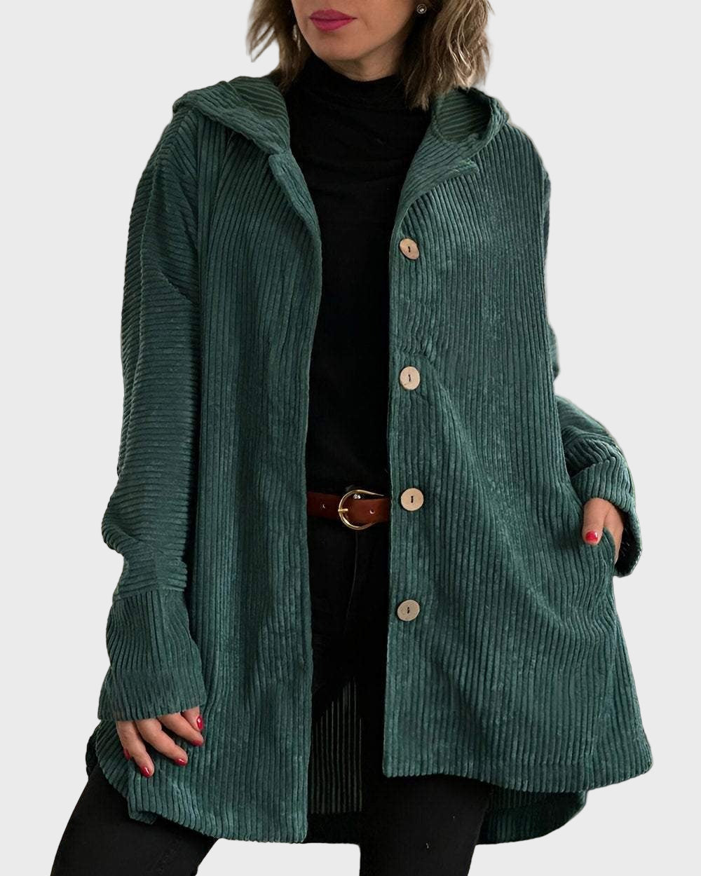 Indie - Corduroy Hooded Jacket