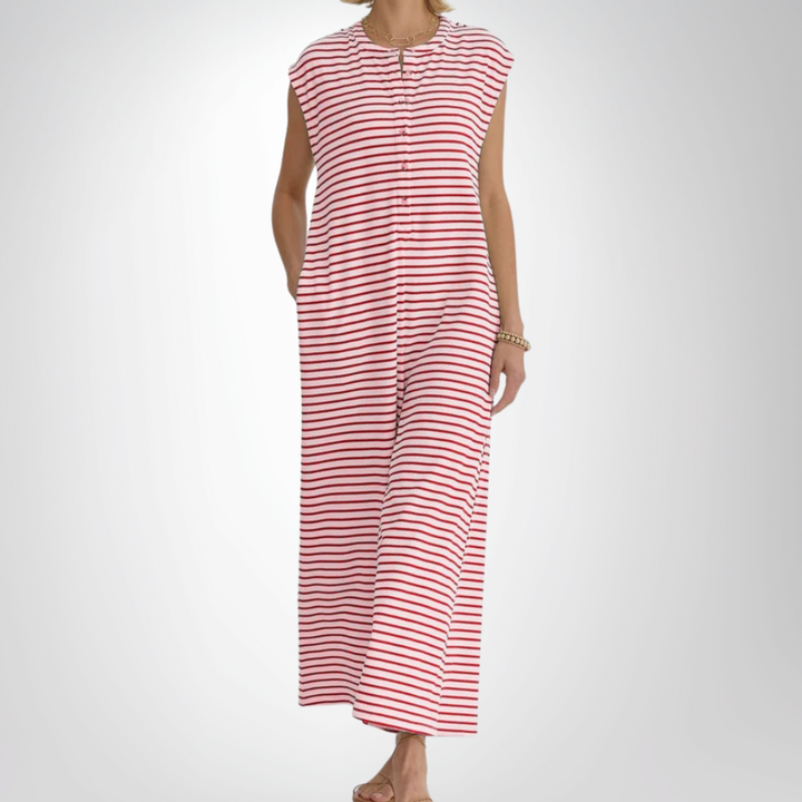 Keturah - Casual Striped Jumpsuit