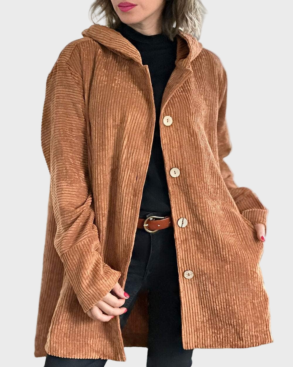 Indie - Corduroy Hooded Jacket