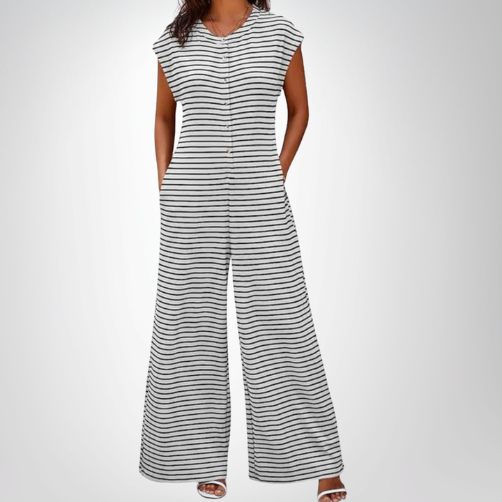 Keturah - Casual Striped Jumpsuit