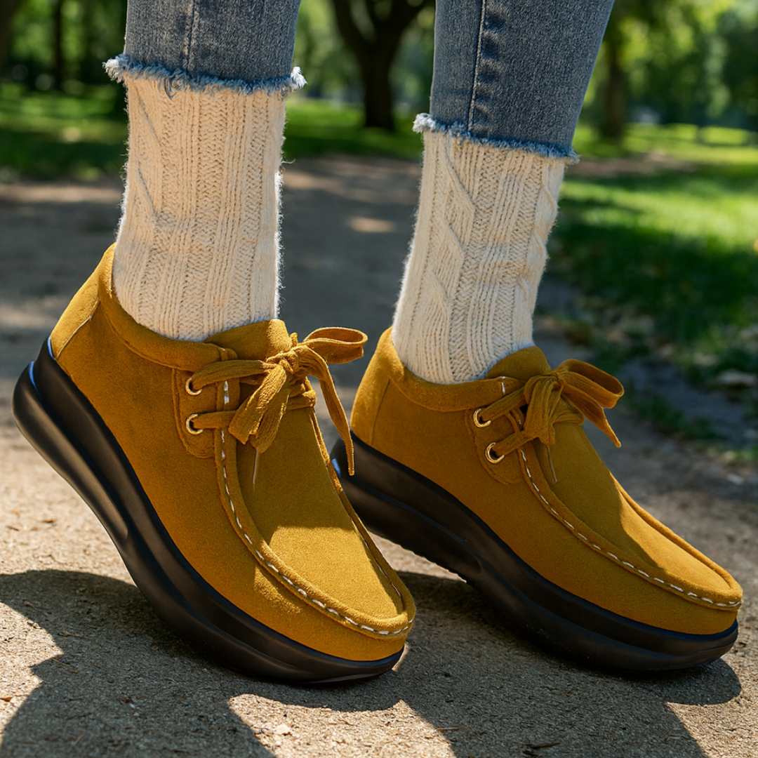 Paula – Lace Up Shoes With Non Slip Sole