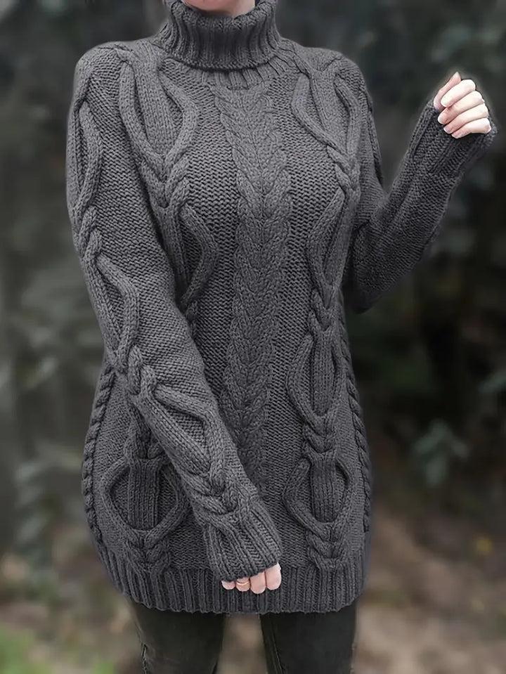 Narda - Cable Knitted Turtleneck