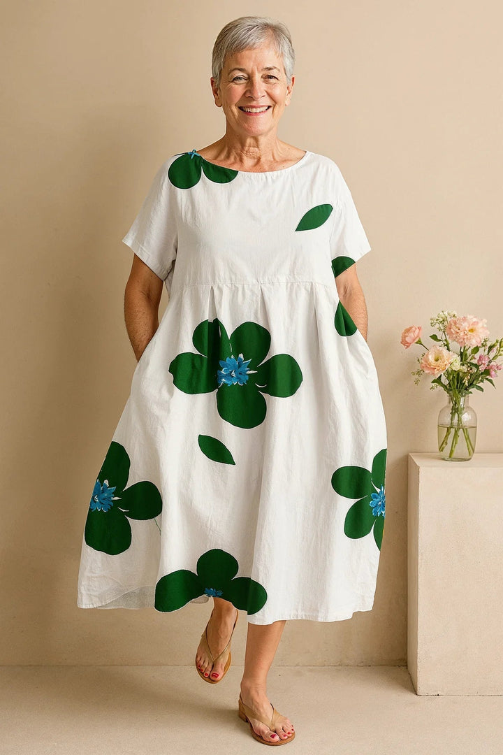 Tina -Elegant Women's Dress With Tummy Coverage