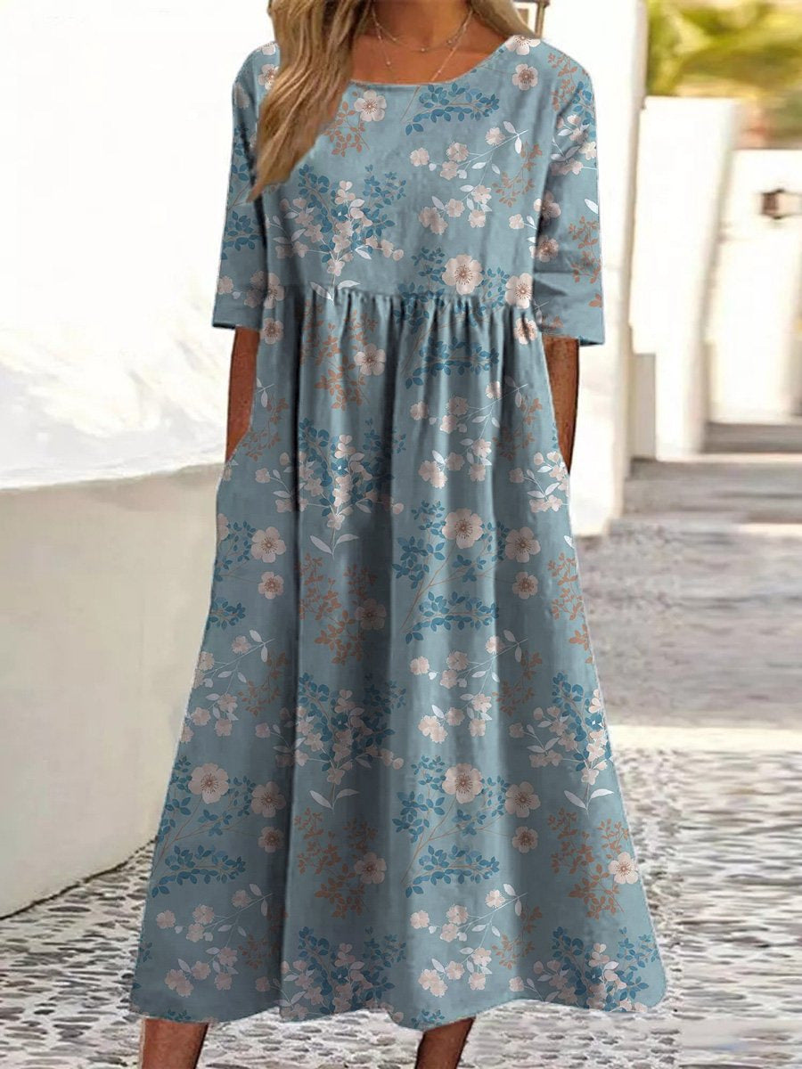 Wendy – Embroidered Relaxed Midi Dress