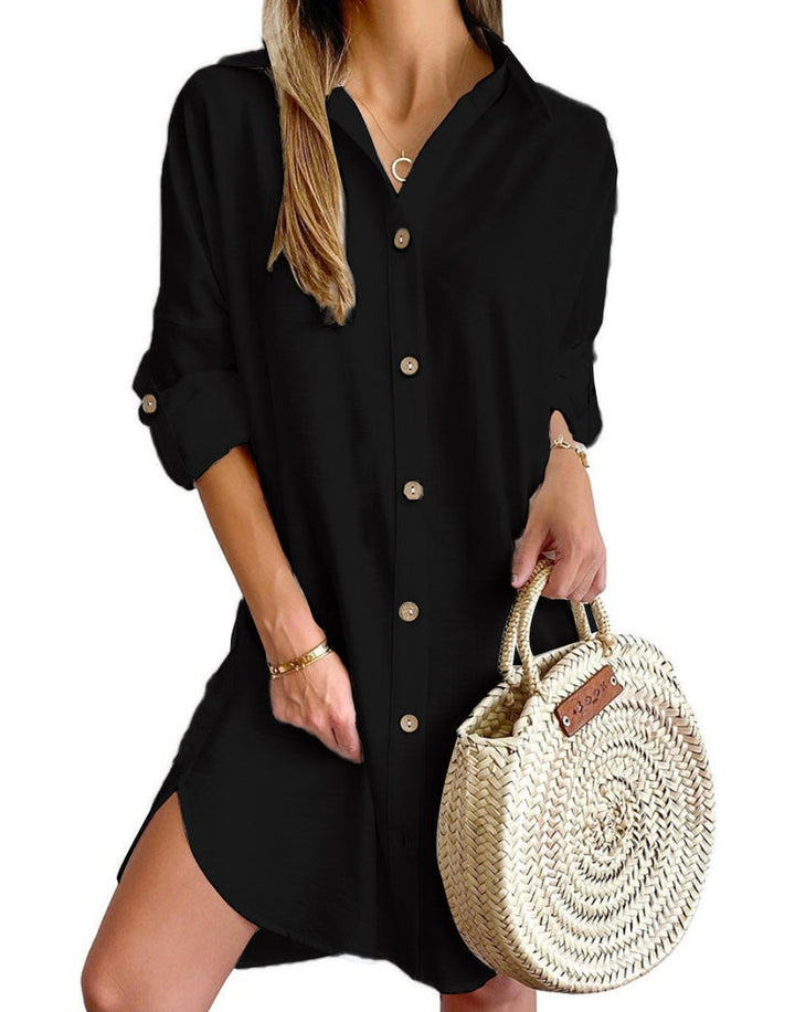 Claribel - Button-Up Shirt Dress