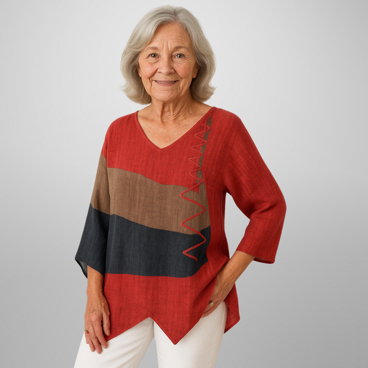 Anne - Elegante Cotton Blouse