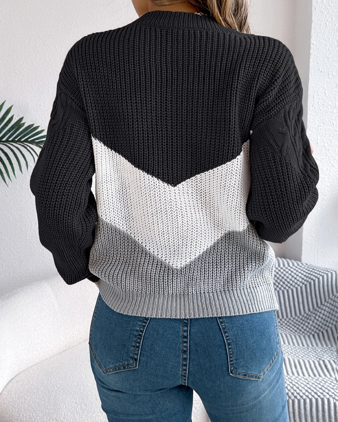 Chloe - The Chevron Knit Sweater