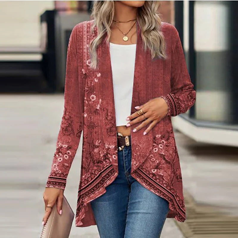 Jolindra — Floral Print Cardigan