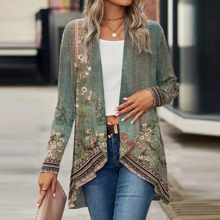 Jolindra — Floral Print Cardigan