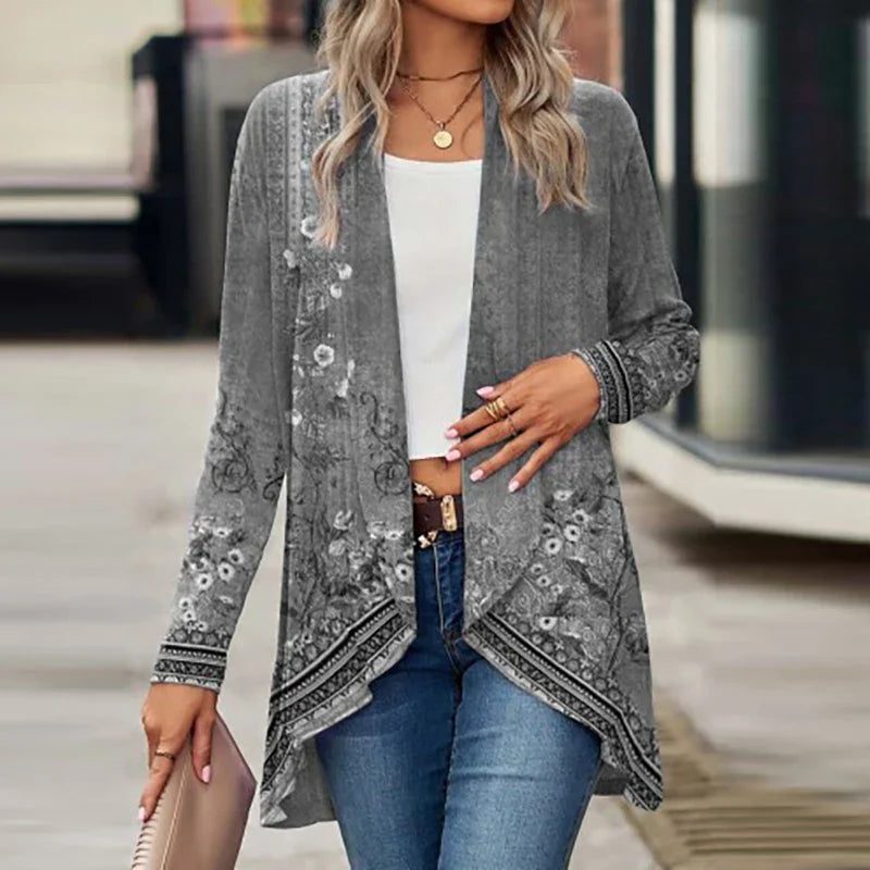 Jolindra — Floral Print Cardigan