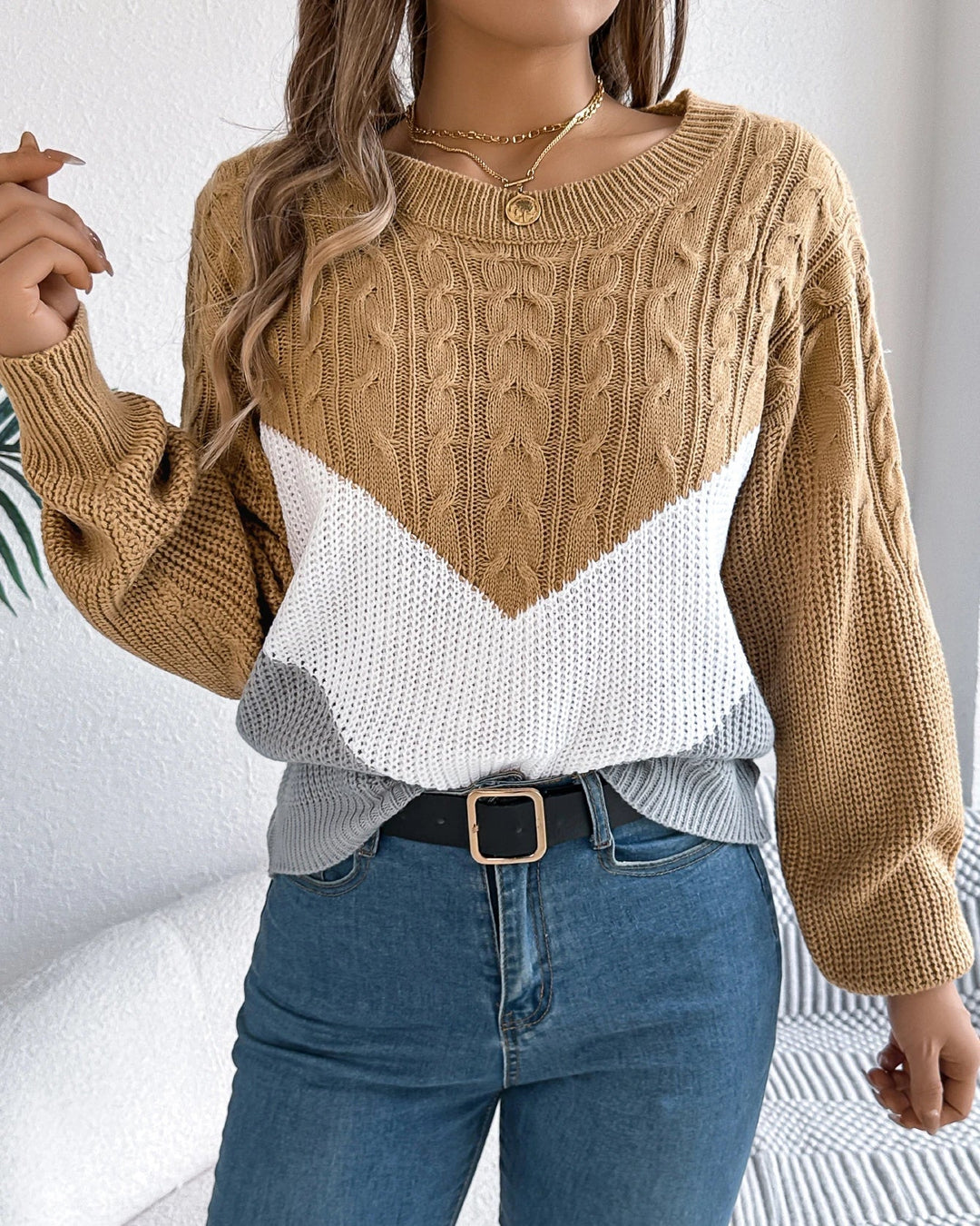 Chloe - The Chevron Knit Sweater