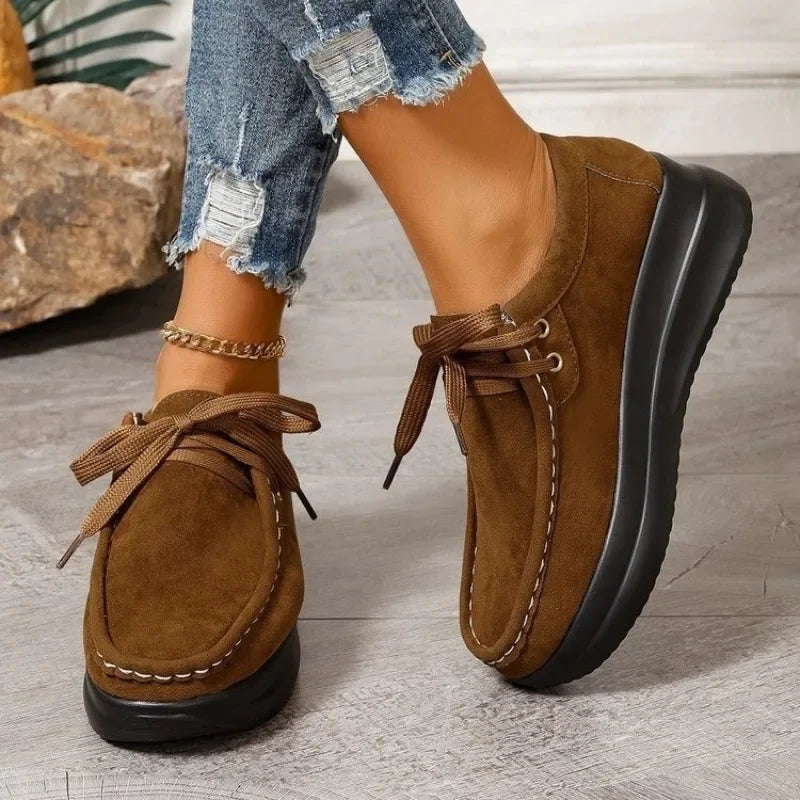 Paula – Lace Up Shoes With Non Slip Sole