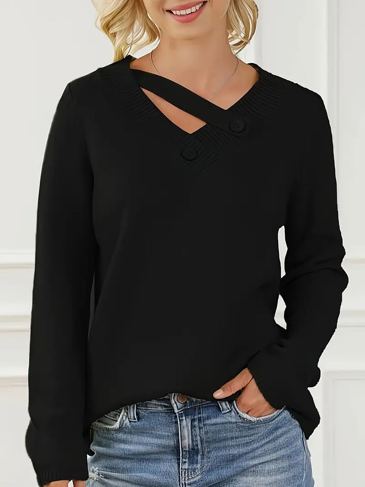 Shareena - V-neck Knitted Sweater