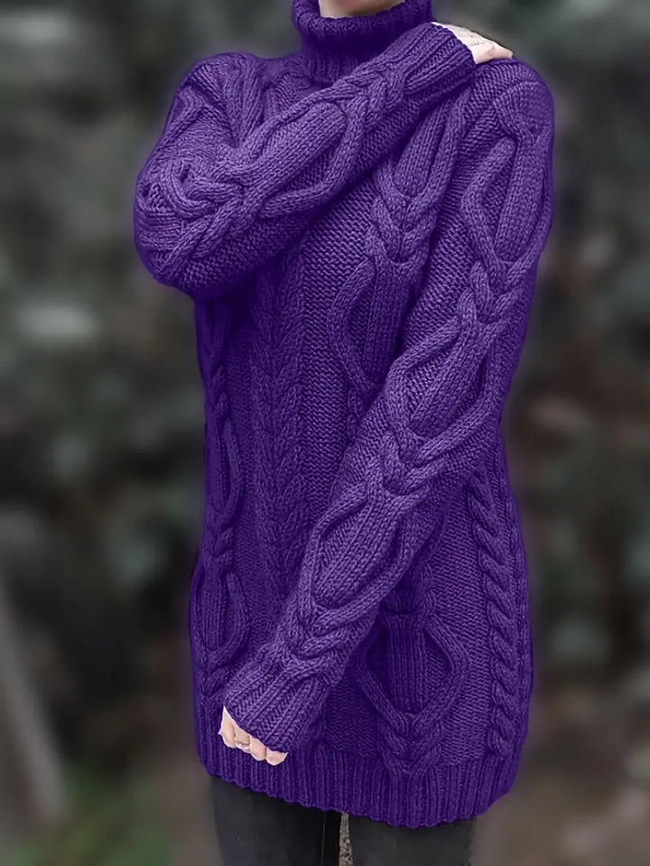 Narda - Cable Knitted Turtleneck