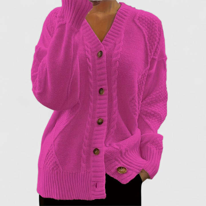 Frida - Elegant V-Neck Cardigan