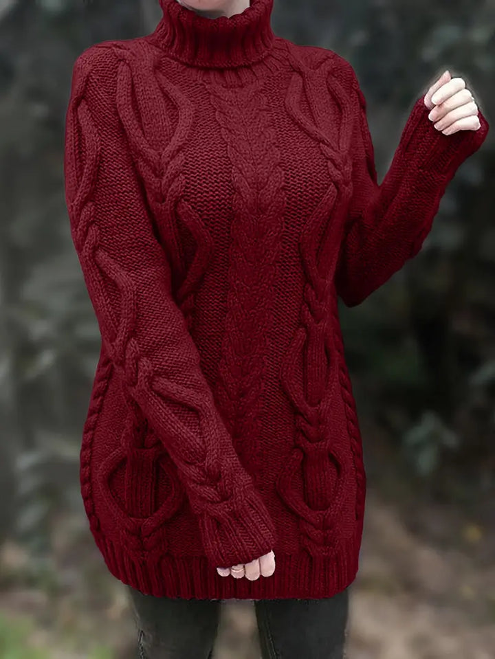 Narda - Cable Knitted Turtleneck