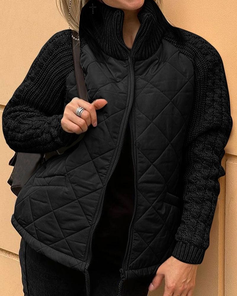 Hazel - knitted fleece jacket