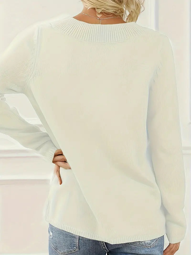 Shareena - V-neck Knitted Sweater
