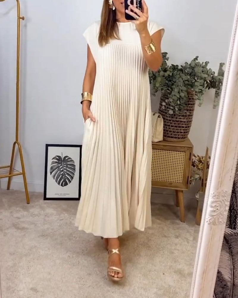 Bonnie - Pleated Maxi Dress