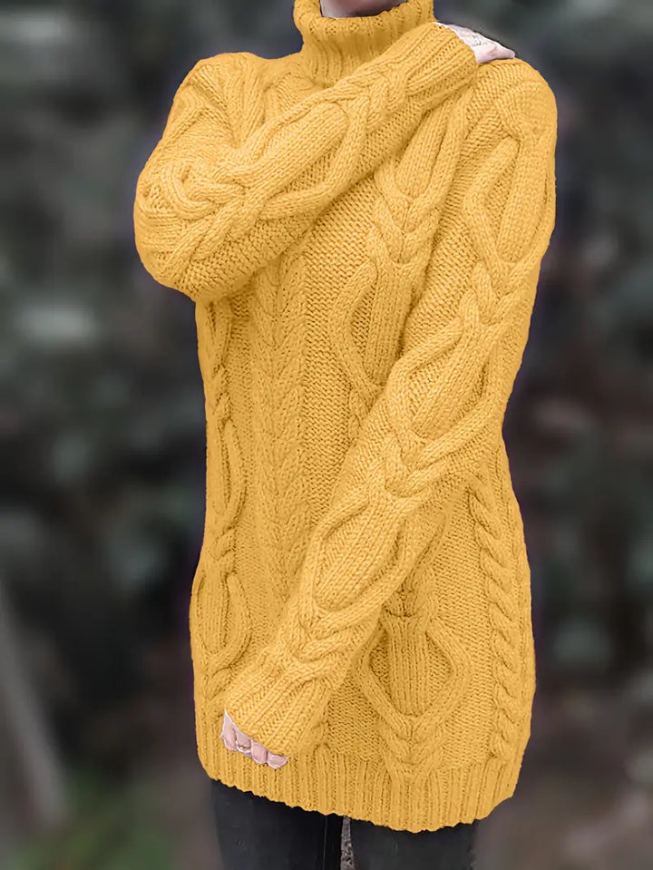 Narda - Cable Knitted Turtleneck