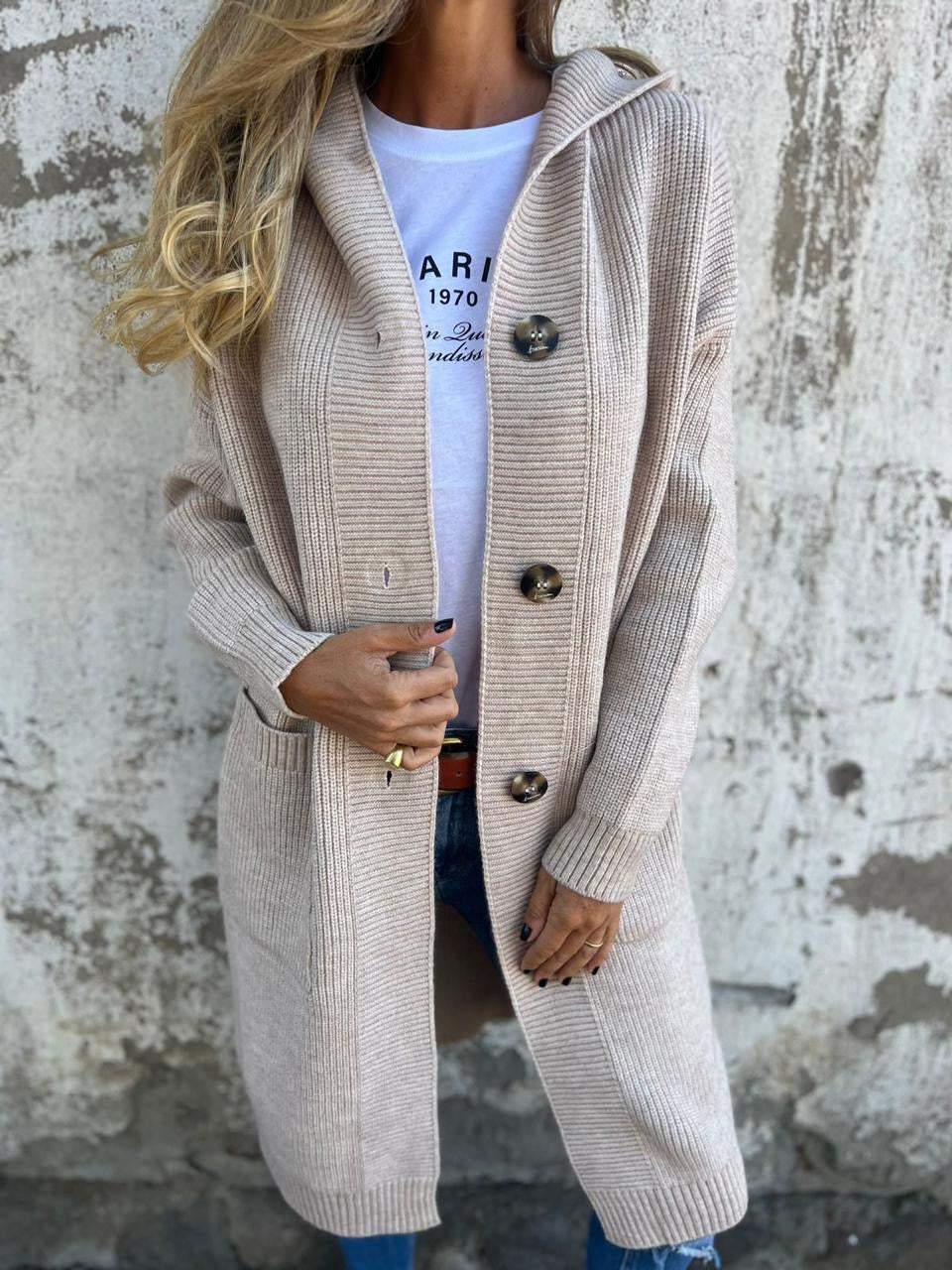 Layla - Long Buttoned Cardigan