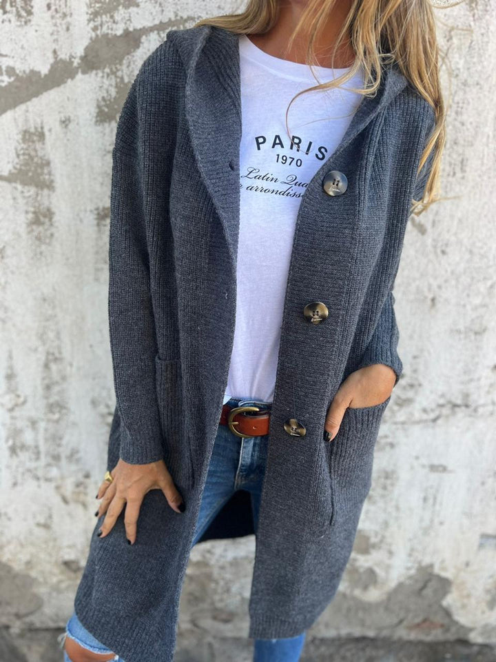 Layla - Long Buttoned Cardigan