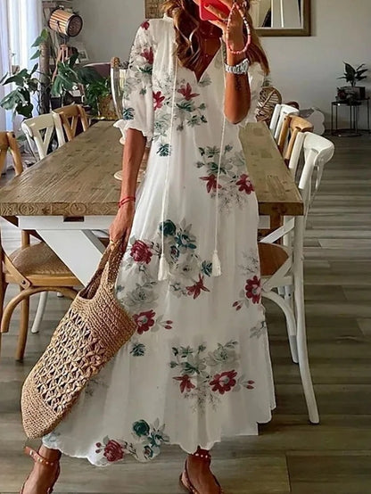 Serena | Boho Flattering Maxi Dress